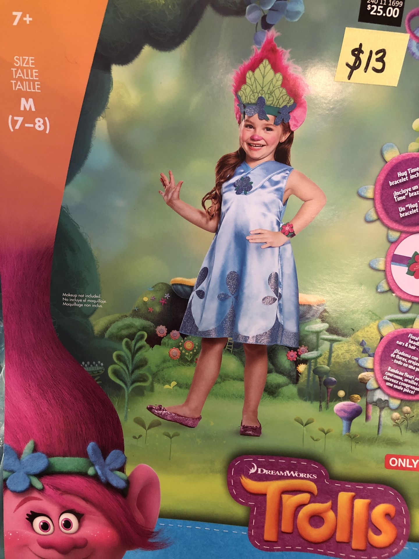 NEW Poppy Trolls Halloween Costume size medium