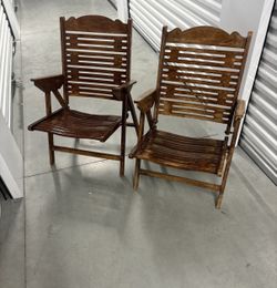 Teak Lounge Folding Chairs