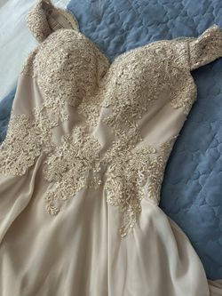 Champagne Long Dress