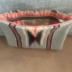 Vintage Collectors 1940’s Original CHIMAYO Ganscraft Wool Handwoven Zip Purse