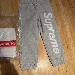 Grey supreme sweats