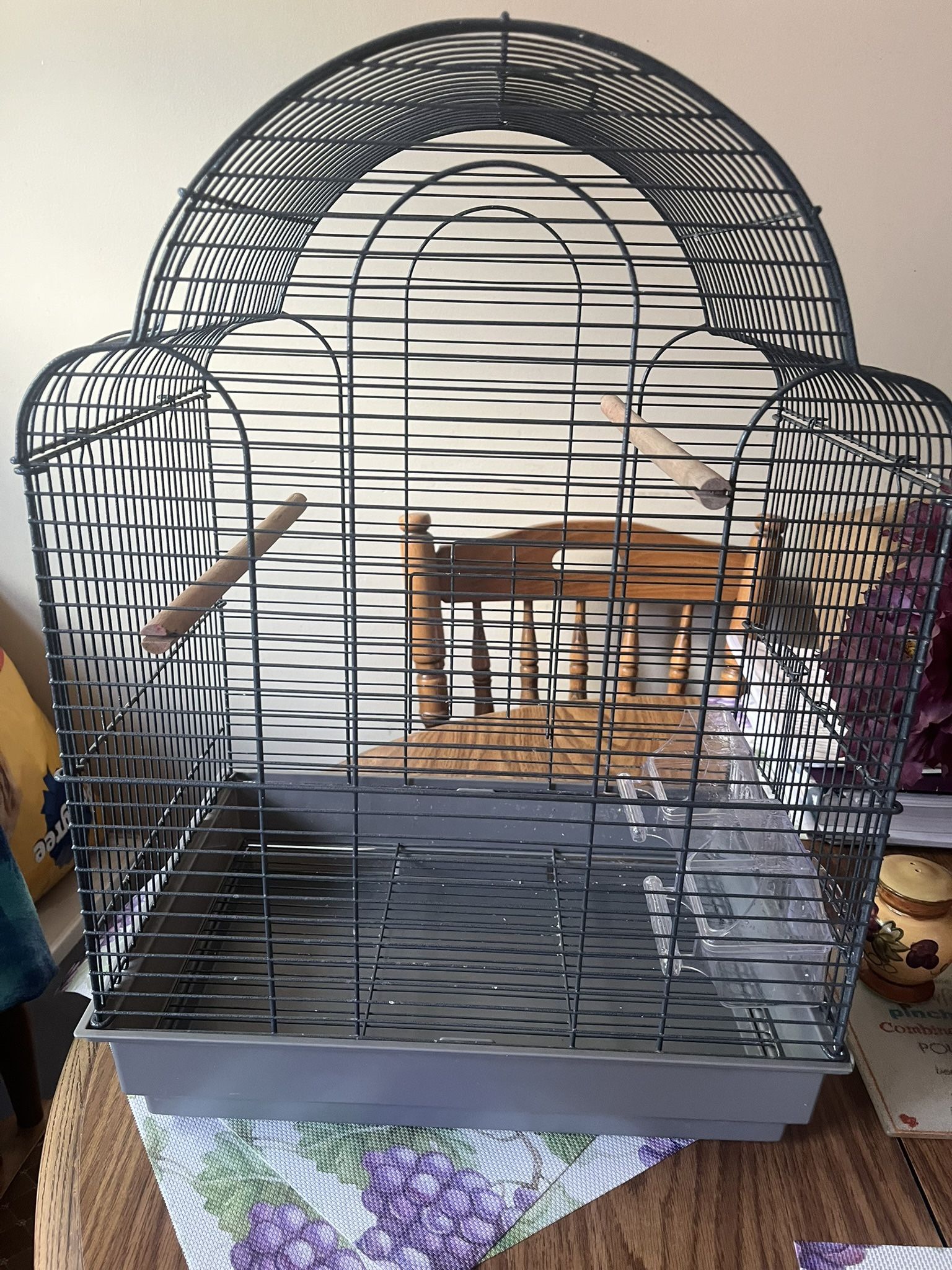 Parakeet And Small Bird Cage 
