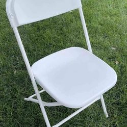 White Folding Chairs (40) Like New