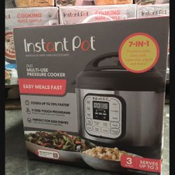 Brand New Instant Pot Duo Multi-Cooker 7-in-1 Pressure Cooker 3 Quart