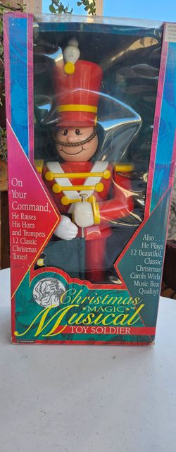 Vintage 1993 Trendmasters Christmas Magic Musical Toy Soldier IN BOX