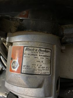 Black and decker 7 1/4 super sawcat circular saw