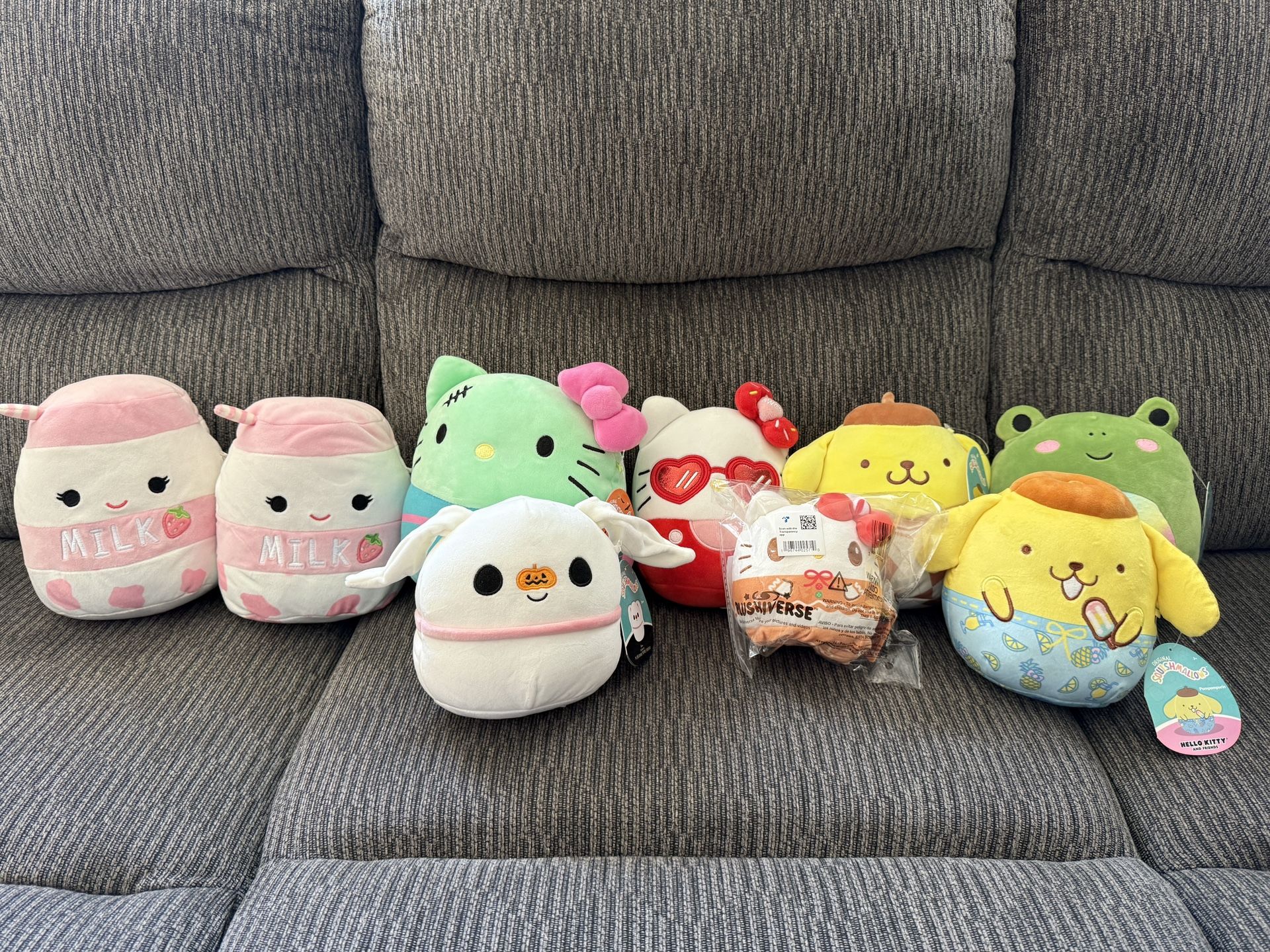 Squishmallow lot - Hello Kitty & Others