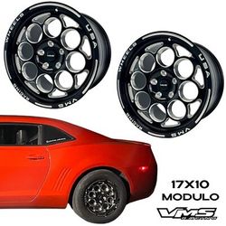 VMS Modulo Rear Drag Racing Rim Wheel 17x10 5X120 +44 ET For 10-22 Chevy Camaro
