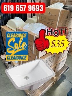 New square vanity sinks $35 each sink
