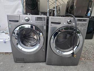 Lg Washer And Dryer Set Electric Extra Large Capacity Washer 4.5cu dryer 7.5 cu 30-day Warranty