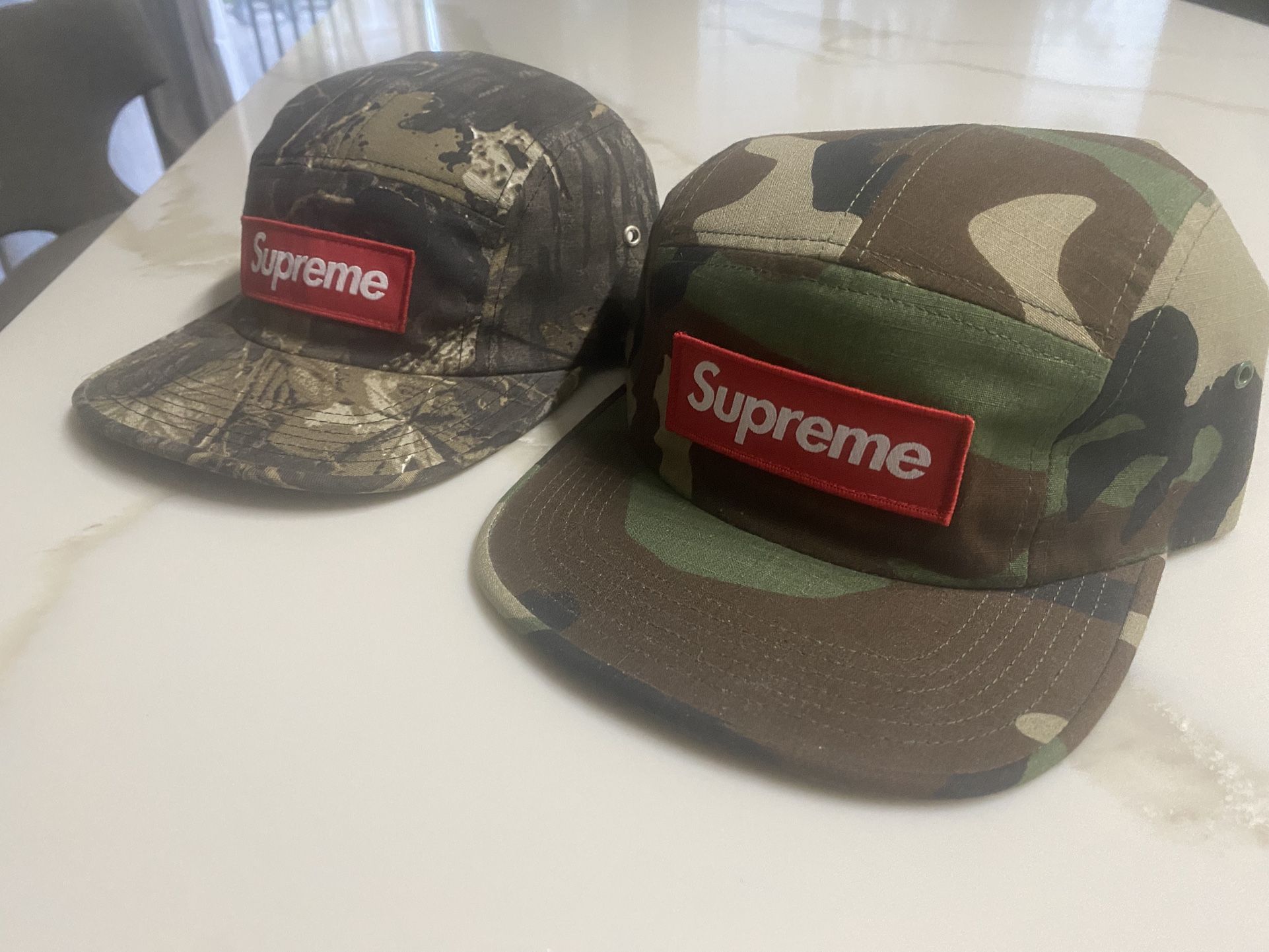 AUTHENTIC Supreme Camo Camp Cap Hats