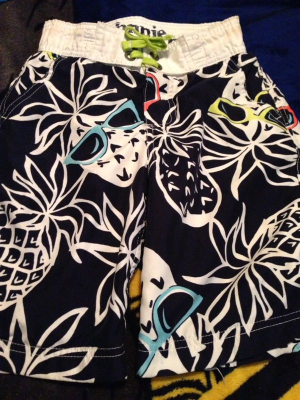 Boys Johnnie B Boden swim trunks