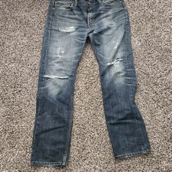 Ripped Jeans, Slim Straight Cut