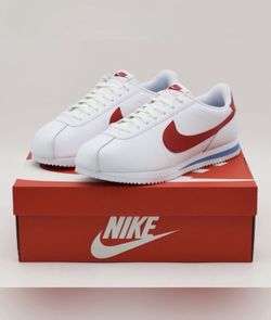 Leather White Womans Nike Cortez Size 10