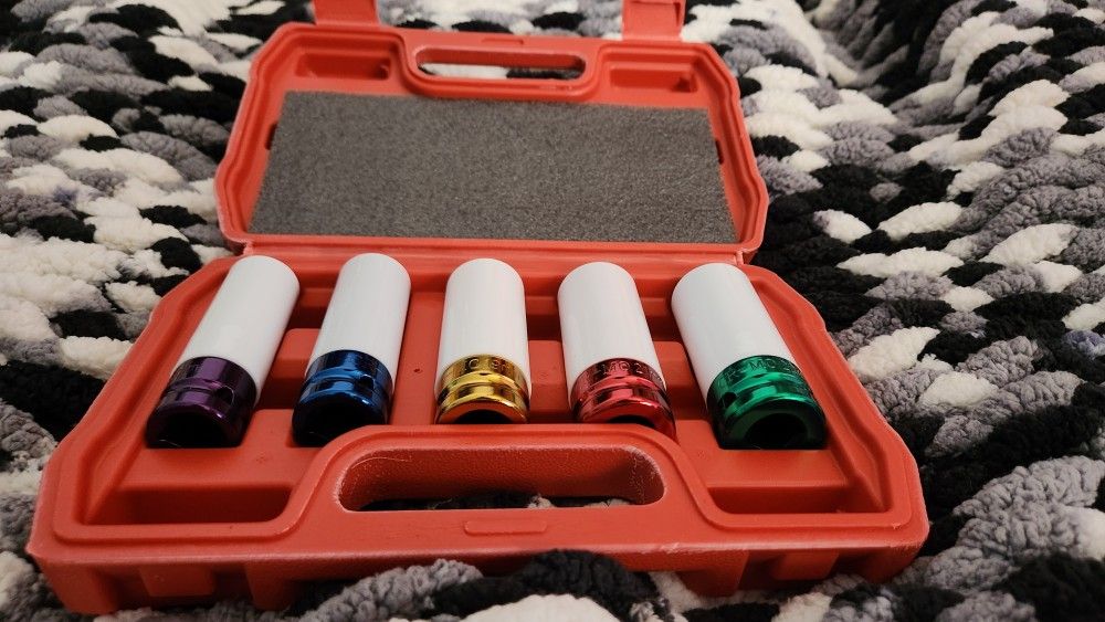 Impact Socket Set 5 Pack  With Rim Protective Cover  🔥 