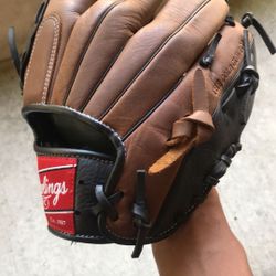 Rawlings D1200DBB Premium Series Leather Baseball Glove Mitt- Left Hand