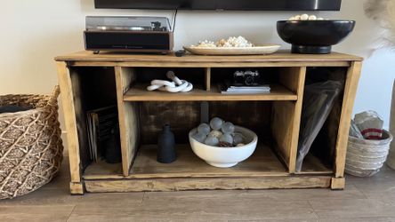 Wood entertainment center