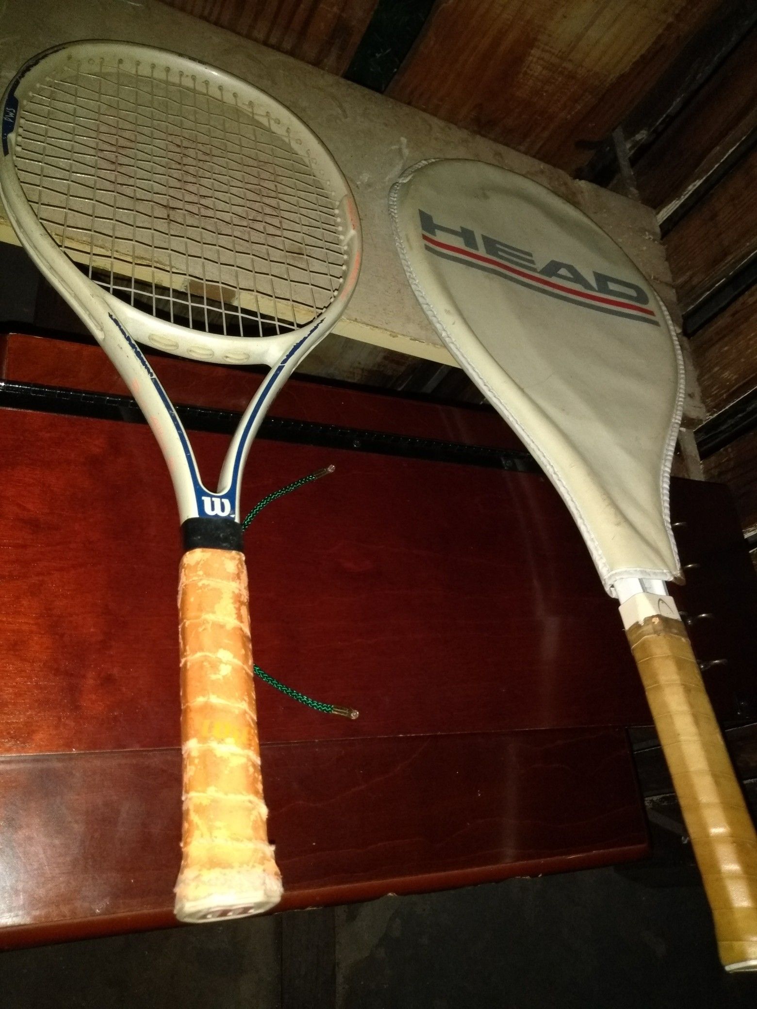 He set of two tennis rackets one with a case good condition use I am in Lakewood Ohio and I do deliver