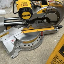 DEWALT 15 Amp Corded 12 in. Double Bevel Sliding Compound Miter Saw, Blade Wrench and Material Clamp . 
