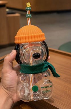 Snoopy glass cup