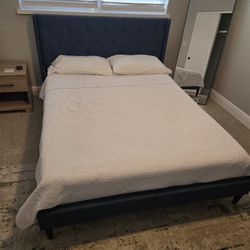 Peterson Tufted Upholstered Low Profile Platform Bed