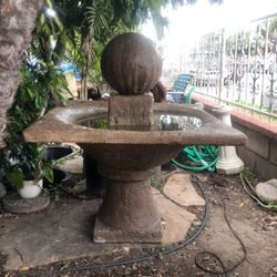 Concrete Ball Fountain For Sale 3 Feet By 3 Feet By 4 Feet Tall