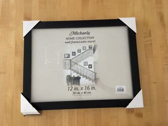 Black 12” X16” Wall Frame  NEW In Box! 2 Available
