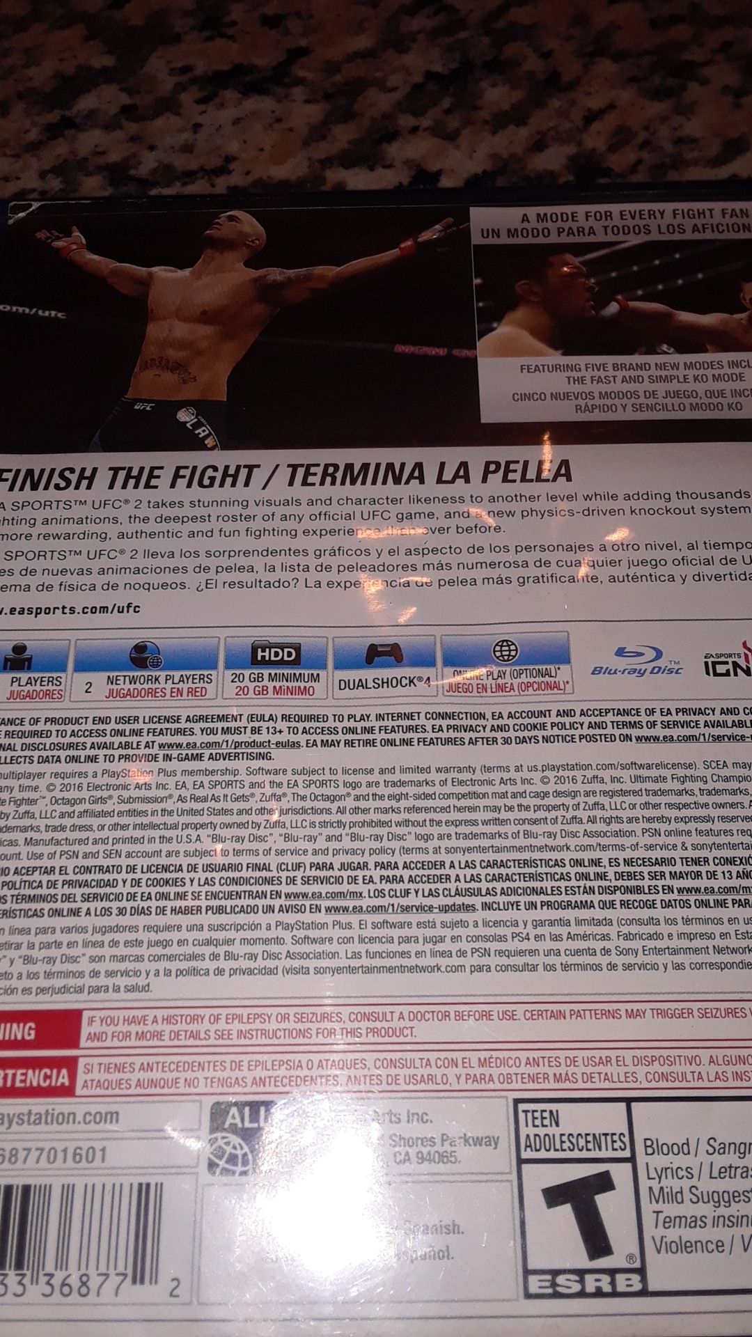Ps4 Game UFC 2