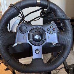 Logitech G920 Racing Wheel, Shifter, And Stand For X-Box/PC