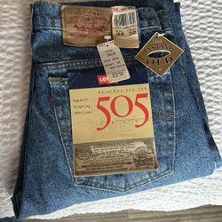 Vintage Levi’s 505 34x32 Dead Stock Made In USA