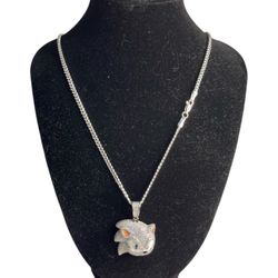 Silver Sonic Pendant Necklace