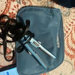 Baby Bliss Mini Straightening Flat Iron W/travel Pouch