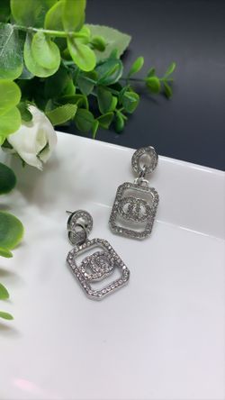 Acrylic Earrings For Women Vintage Geometric Dangle Drop Earrings, Silver Color