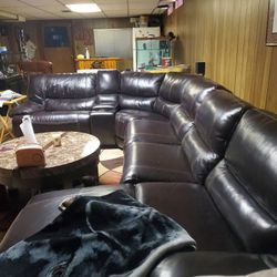 Leather Furniture, With Table