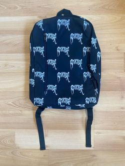 Revenge Black Allover Logo Backpack (Reflective)