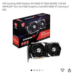 MSI RX 6600 XT 8GB GDDR6