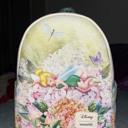 Loungefly Disney Peter Pan Tinker Bell Flowers Mini Backpack