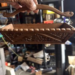 Vintage wooden carrier beautiful shape