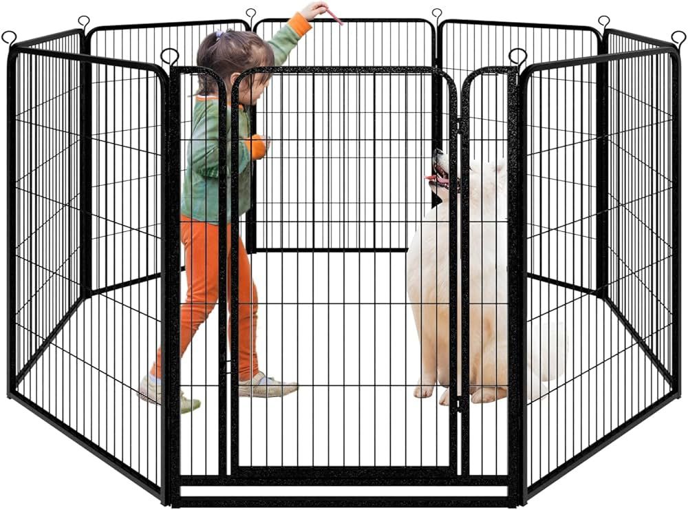 8 Panels Dog Playpen 47”H