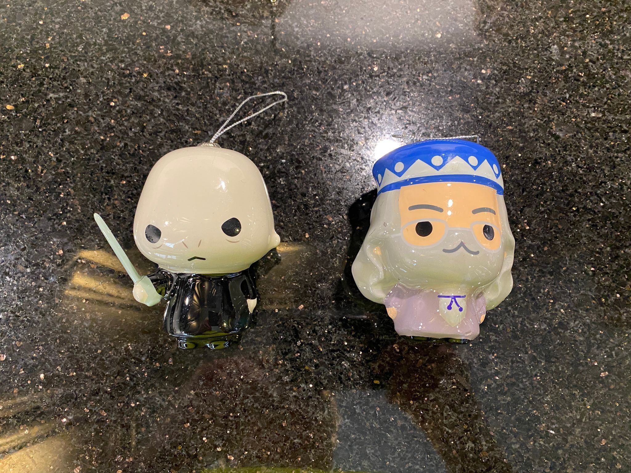 Harry Potter Lord Voldemort & Professor Dumbledore Hallmark Ornaments