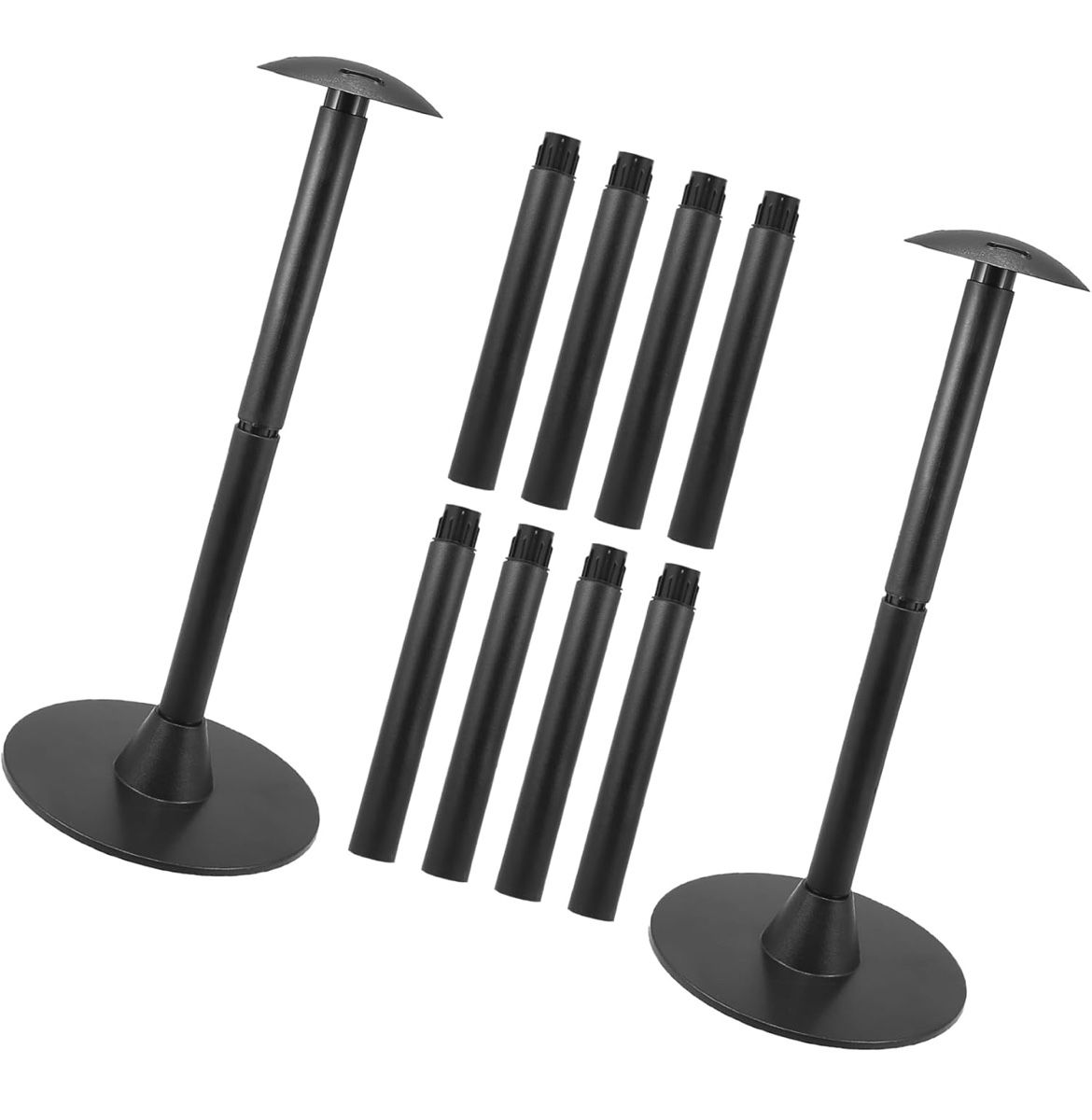 ACROPIX 2pcs Boat Cover Support Pole Adjustable Height from 12" to 54" 6-Stage Extension ABS Support Pole System for Boat Cover Car Parts @A8-662