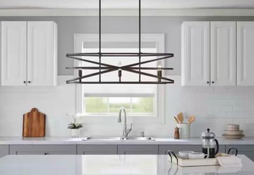 6-Light Black farmhouse style Chandelier