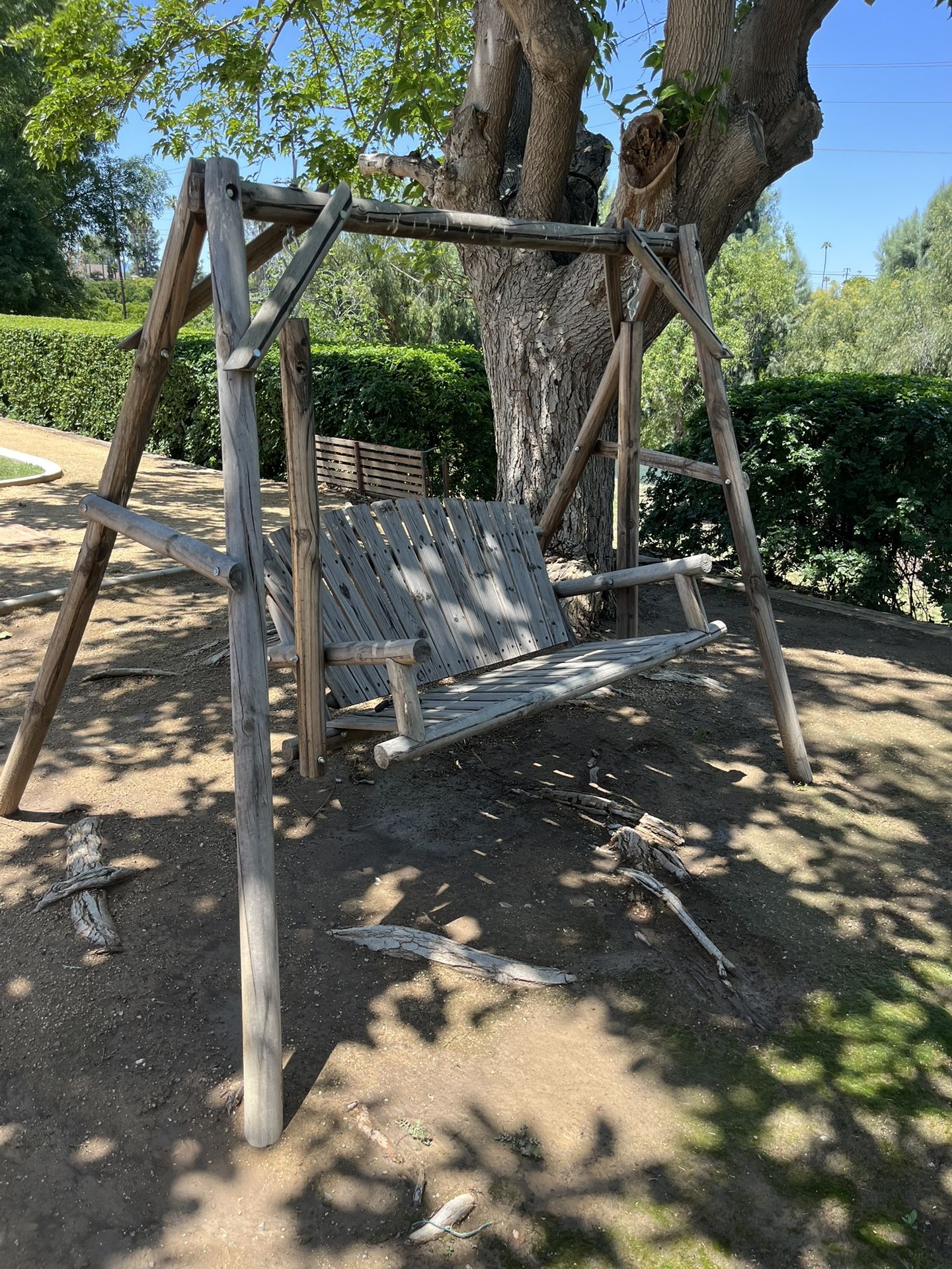 Wooden Porch Swing