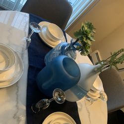 Marble Table Set 3 Chairs 