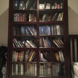 Pottery Barn Garrett Glass Cabinet – Espresso – Retired Collection