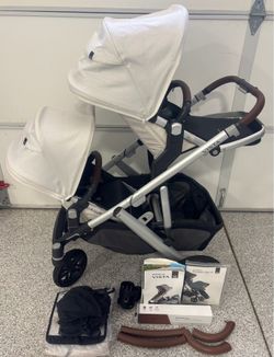 UPPAbaby Vista V2 in Bryce / White Marl w Rumbleseat