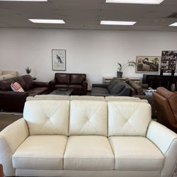 100% Real Leather Sofa-Myia 