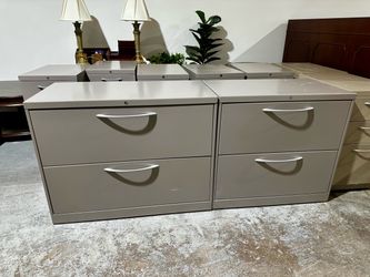 OFFICE/HOME FILE CABINET 2 DRAWERS LATERAL METAL FILE