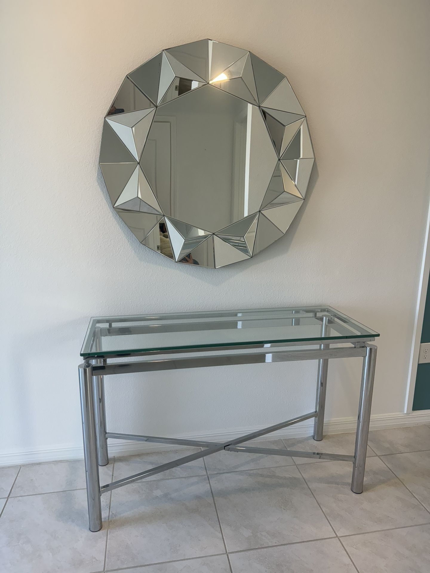 Sofa Table W/ Mirror - Model Home Furniture