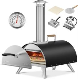 12" PORTABLE OUTDOOR PIZZA OVEN! (STAIN) NEW IN BOX!
HORNO PORTATIL DE 12" PARA EXTERIOR! NUEVO!
